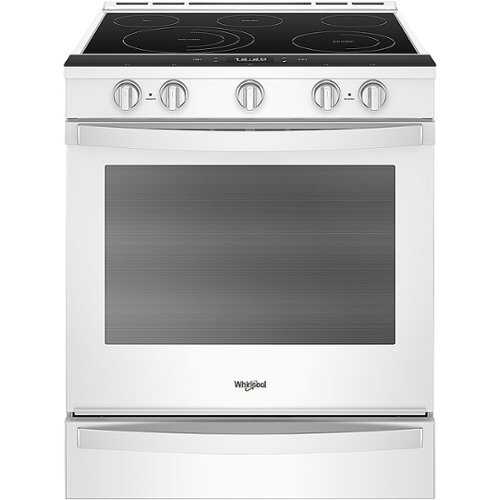 Rent to own Whirlpool - 6.4 Cu. Ft. Self-Cleaning Slide-In Electric Convection Range - White