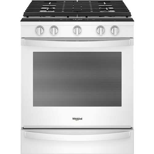 Rent to own Whirlpool - 5.8 Cu. Ft. Slide-In Gas Convection Range with Self-Cleaning with Air Fry with Connection - White