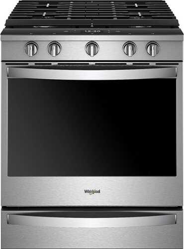 Rent to own Whirlpool - 5.8 Cu. Ft. Slide-In Gas Convection Range with Self-Cleaning with Air Fry with Connection - Stainless Steel