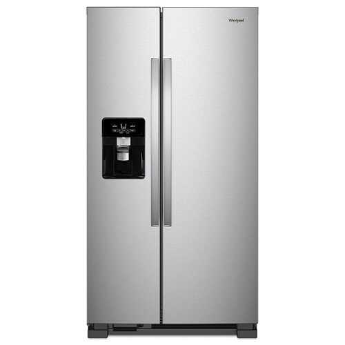 Rent To Own - Whirlpool - 24.6 Cu. Ft. Side-by-Side Refrigerator - Stainless Steel