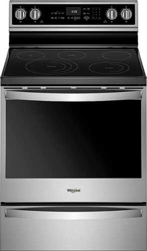 Rent to own Whirlpool - 6.4 Cu. Ft. Freestanding Electric Convection Range with Self-Cleaning - Stainless Steel