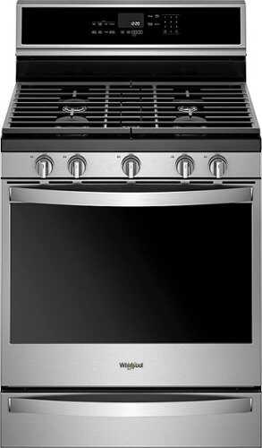 Rent to own Whirlpool - 5.8 Cu. Ft. Freestanding Gas Convection Range with Self-Cleaning - Stainless Steel