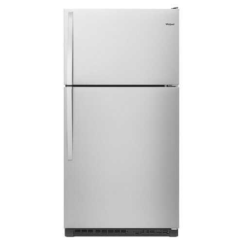 Rent to own Whirlpool - 20.5 Cu. Ft. Top-Freezer Refrigerator - Stainless Steel