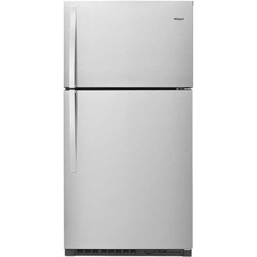 Rent To Own - Whirlpool - 21.3 Cu. Ft. Top-Freezer Refrigerator - Stainless Steel