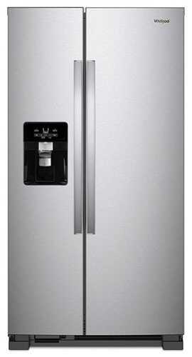 Rent To Own - Whirlpool - 21.4 Cu. Ft. Side-by-Side Refrigerator with Fingerprint Resistant - Stainless Steel