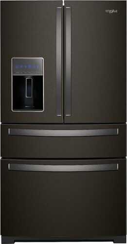 Rent To Own - Whirlpool - 26.2 Cu. Ft. 4-Door French Door Refrigerator - Black Stainless Steel