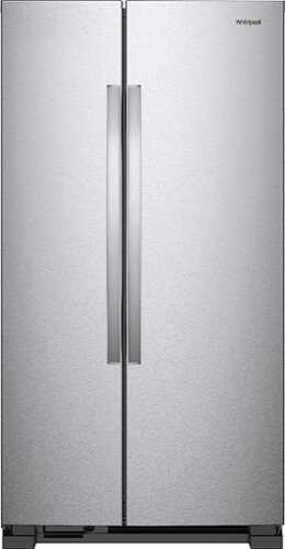 Rent To Own - Whirlpool - 21.7 Cu. Ft. Side-by-Side Refrigerator - Monochromatic Stainless Steel