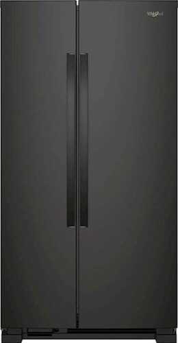 Rent To Own - Whirlpool - 21.7 Cu. Ft. Side-by-Side Refrigerator - Black