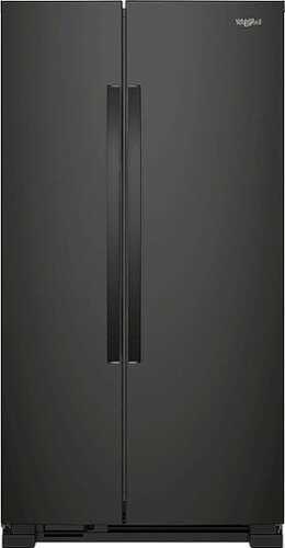 Rent To Own - Whirlpool - 25.1 Cu. Ft. Side-by-Side Refrigerator - Black