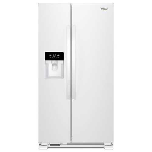 Rent To Own - Whirlpool - 24.6 Cu. Ft. Side-by-Side Refrigerator with Water and Ice Dispenser - White