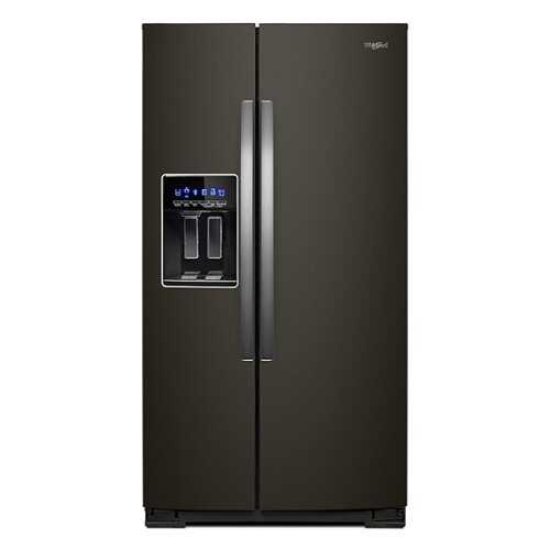 Rent to own Whirlpool - 20.6 Cu. Ft. Side-by-Side Counter-Depth Refrigerator - Black Stainless Steel