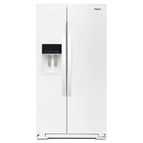 Rent to own Whirlpool - 20.6 Cu. Ft. Side-by-Side Counter-Depth Refrigerator - White