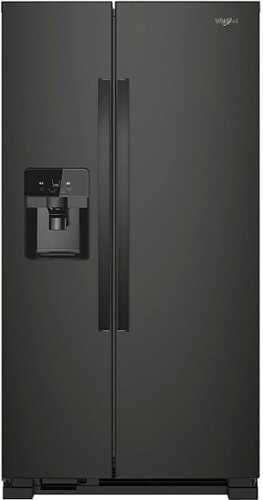 Rent To Own - Whirlpool - 24.5 Cu. Ft. Side-by-Side Refrigerator - Black