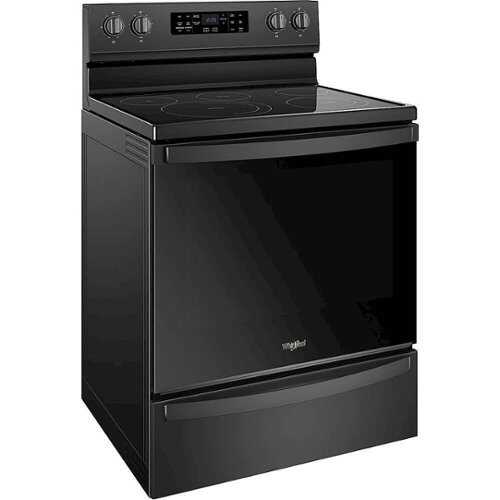 Rent to own Whirlpool - 6.4 Cu. Ft. Self-Cleaning Freestanding Electric Convection Range - Black