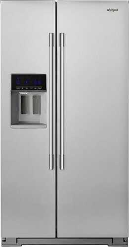 Rent to own Whirlpool - 20.6 Cu. Ft. Side-by-Side Counter-Depth Refrigerator - Stainless Steel