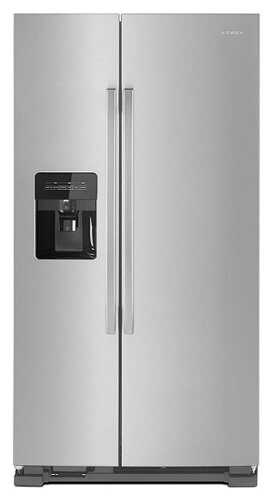 Rent to own Amana - 21.4 Cu. Ft. Side-by-Side Refrigerator - Stainless Steel