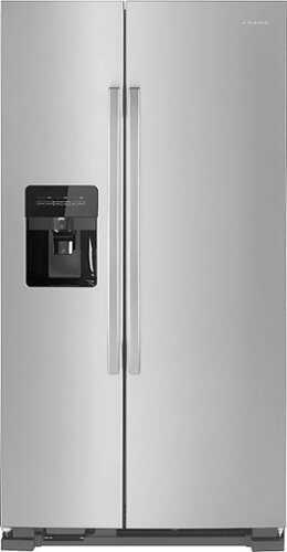 Rent to own Amana - 24.5 Cu. Ft. Side-by-Side Refrigerator with Water and Ice Dispenser - Stainless Steel