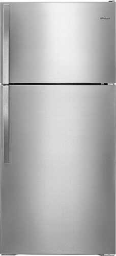 Rent to own Whirlpool - 14.3 Cu. Ft. Top-Freezer Refrigerator - Monochromatic Stainless Steel