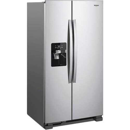 Rent To Own - Whirlpool - 24.6 Cu. Ft. Side-by-Side Refrigerator - Monochromatic Stainless Steel