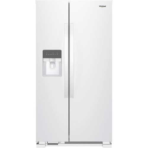 Rent To Own - Whirlpool - 24.6 Cu. Ft. Side-by-Side Refrigerator - White