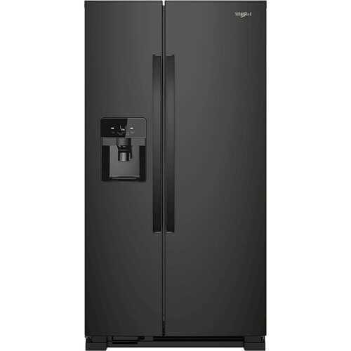 Rent To Own - Whirlpool - 21.4 Cu. Ft. Side-by-Side Refrigerator - Black