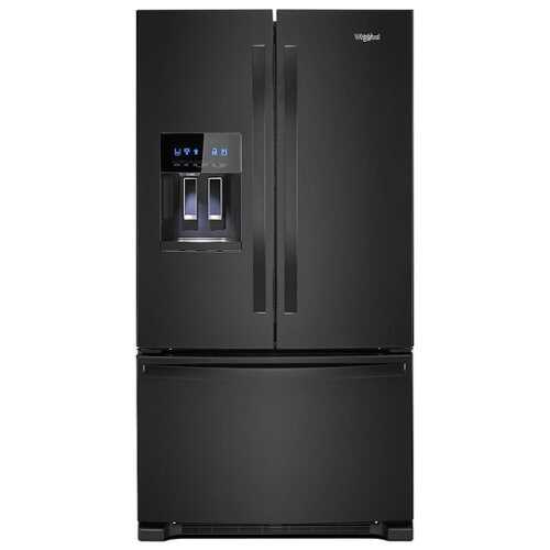 Rent To Own - Whirlpool - 25 cu. ft. French Door Refrigerator with External Ice and Water Dispenser - Black