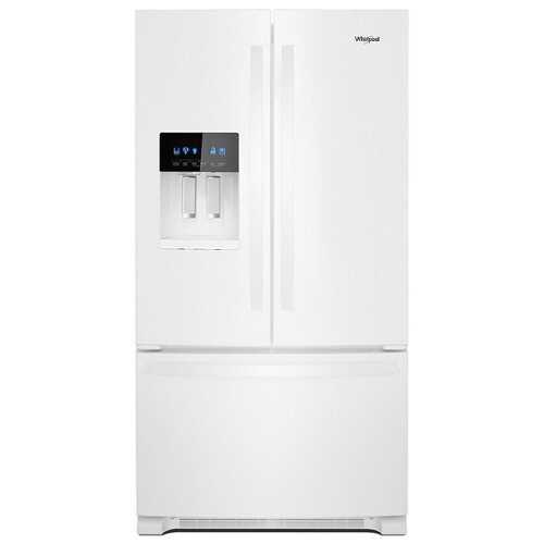 Rent To Own - Whirlpool - 25 cu. ft. French Door Refrigerator with External Ice and Water Dispenser - White