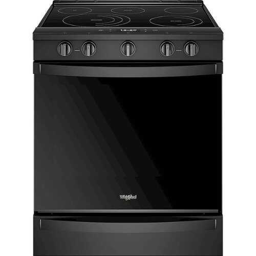 Rent to own Whirlpool - 6.4 Cu. Ft. Self-Cleaning Slide-In Electric Convection Range - Black