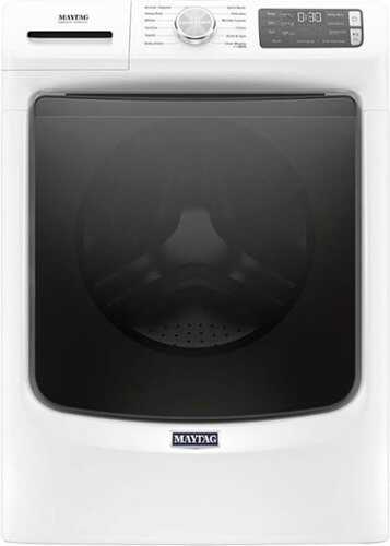 Rent to own Maytag - 4.8 Cu. Ft. High Efficiency Stackable Front Load Washer with Steam and Fresh Hold - White