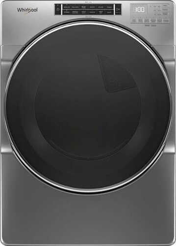 Rent to own Whirlpool - 7.4 Cu. Ft. Stackable Electric Dryer with Steam and Intuitive Controls - Chrome Shadow