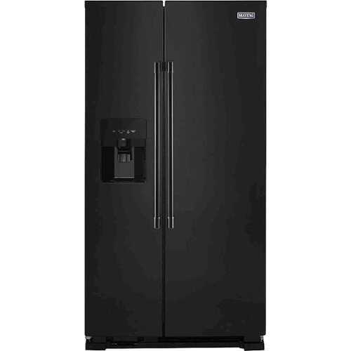 Rent To Own - Maytag - 24.5 Cu. Ft. Side-by-Side Refrigerator - Black