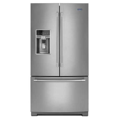 Rent To Own - Maytag - 27 cu. ft. French Door Refrigerator with PowerCold Feature - Stainless Steel