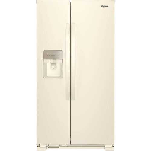 Rent To Own - Whirlpool - 21.4 Cu. Ft. Side-by-Side Refrigerator - Biscuit