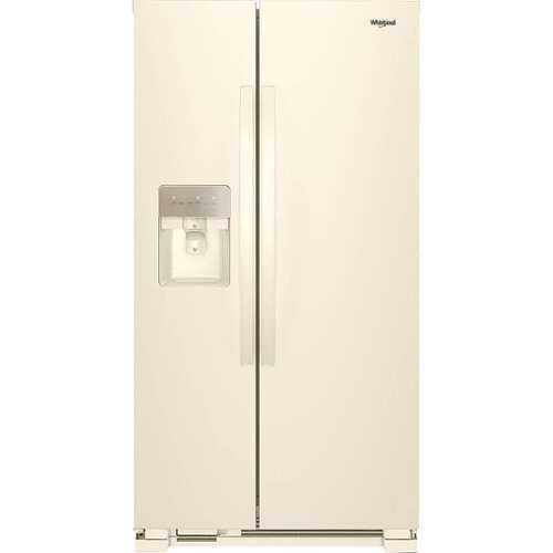 Rent To Own - Whirlpool - 24.6 Cu. Ft. Side-by-Side Refrigerator - Biscuit