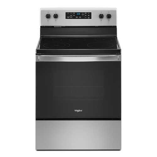 Rent to own Whirlpool - 5.3 Cu. Ft. Freestanding Electric Range with Steam-Cleaning and Frozen Bake™ - Stainless Steel