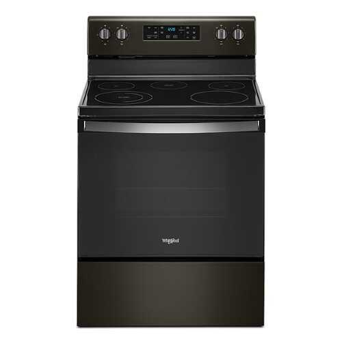 Rent to own Whirlpool - 5.3 Cu. Ft. Freestanding Electric Range with Self-Cleaning and Frozen Bake™ - Black Stainless Steel