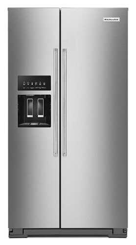 Rent to own KitchenAid - 19.8 Cu. Ft. Side-by-Side Counter-Depth Refrigerator - Stainless Steel