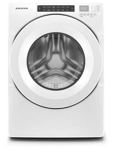 Rent to own Amana - 4.3 Cu. Ft. High Efficiency Stackable Front Load Washer with 14 Cycle Options - White