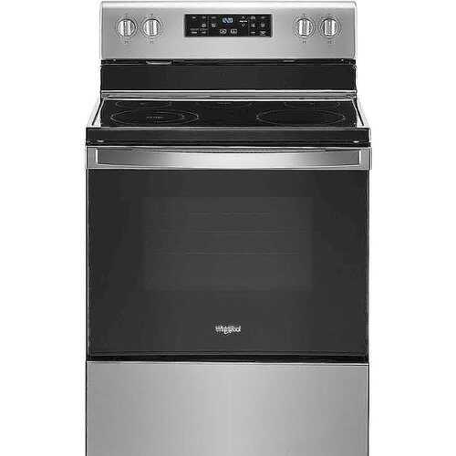 Rent to own Whirlpool - 5.3 Cu. Ft. Freestanding Electric Range with Self-Cleaning and Frozen Bake - Stainless Steel