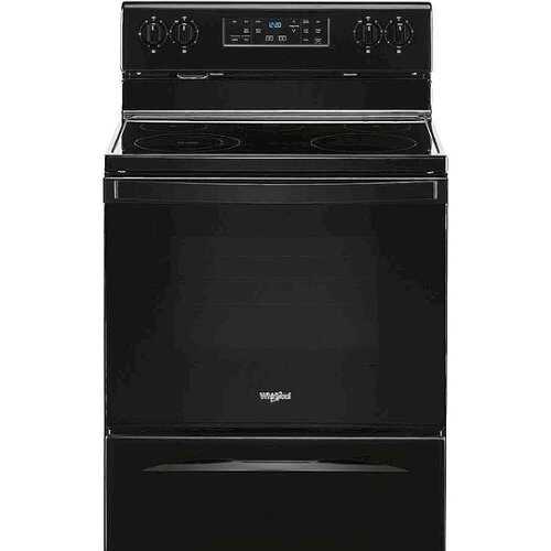 Rent to own Whirlpool - 5.3 Cu. Ft. Freestanding Electric Range with Self-Cleaning and Frozen Bake - Black