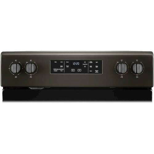 Rent to own Whirlpool - 5.3 Cu. Ft. Freestanding Electric Range with Self-Cleaning and Frozen Bake - Black Stainless Steel