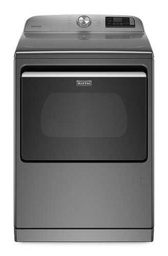 Rent to own Maytag - 7.4 Cu. Ft. Smart Gas Dryer with Steam and Extra Power Button - Metallic Slate