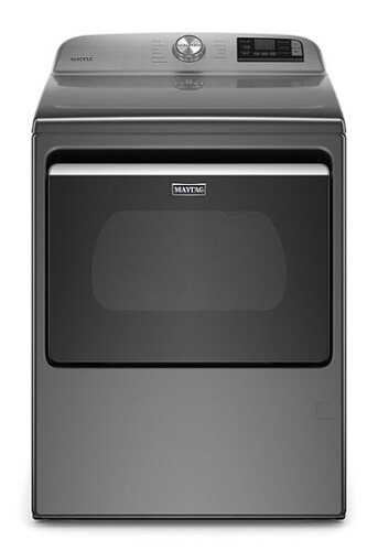 Rent to own Maytag - 7.4 Cu. Ft. Smart Gas Dryer with Extra Power Button - Metallic Slate