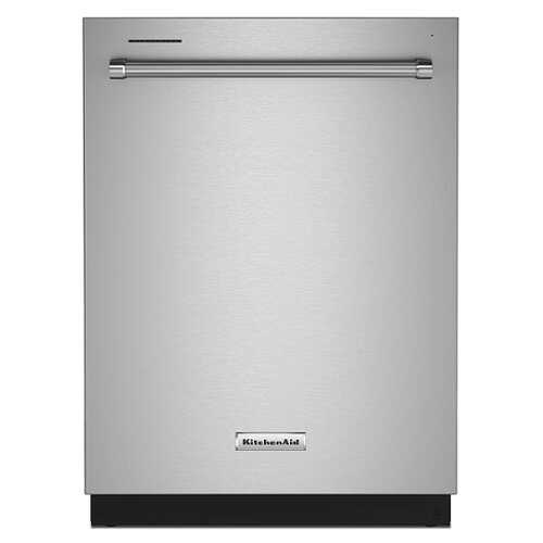 Rent to own KitchenAid - 24" Top Control Built-In Dishwasher with Stainless Steel Tub, FreeFlex, 3rd Rack, 44dBA - Stainless Steel