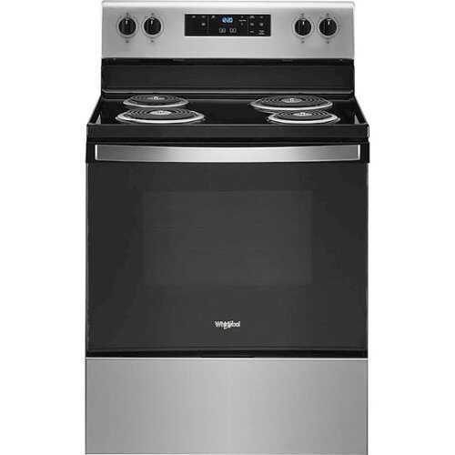 Rent to own Whirlpool - 4.8 Cu. Ft. Freestanding Electric Range with Self-Cleaning and Keep Warm Setting - Stainless Steel