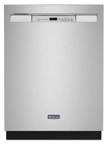 Rent to own Maytag - 24" Front Control Built-In Dishwasher with Stainless Steel Tub, Dual Power Filtration, 50 dBA - Stainless Steel