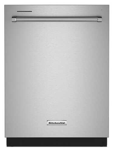 Rent to own KitchenAid - 24" Top Control Built-In Dishwasher with Stainless Steel Tub, PrintShield Finish, 3rd Rack, 39 dBA - Stainless Steel