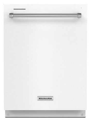 Rent to own KitchenAid - 24" Top Control Built-In Dishwasher with Stainless Steel Tub, ProWash Cycle, 3rd Rack, 39 dBA - White