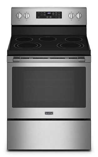 Rent to own Maytag - 5.3 Cu. Ft. Electric Range with Air Fry - Stainless Steel