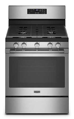 Rent to own Maytag - 5.0 Cu. Ft. Gas Range with Air Fry for Frozen Food and Air Fry Basket - Stainless Steel